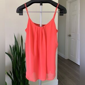 Banana Republic Pleat Front Spaghetti Strap Blouse